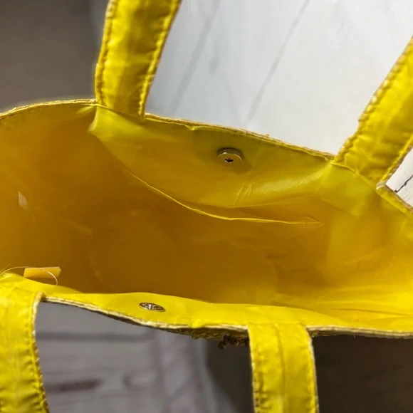 Yellow Straw Tote Bag - Picture 5 of 5